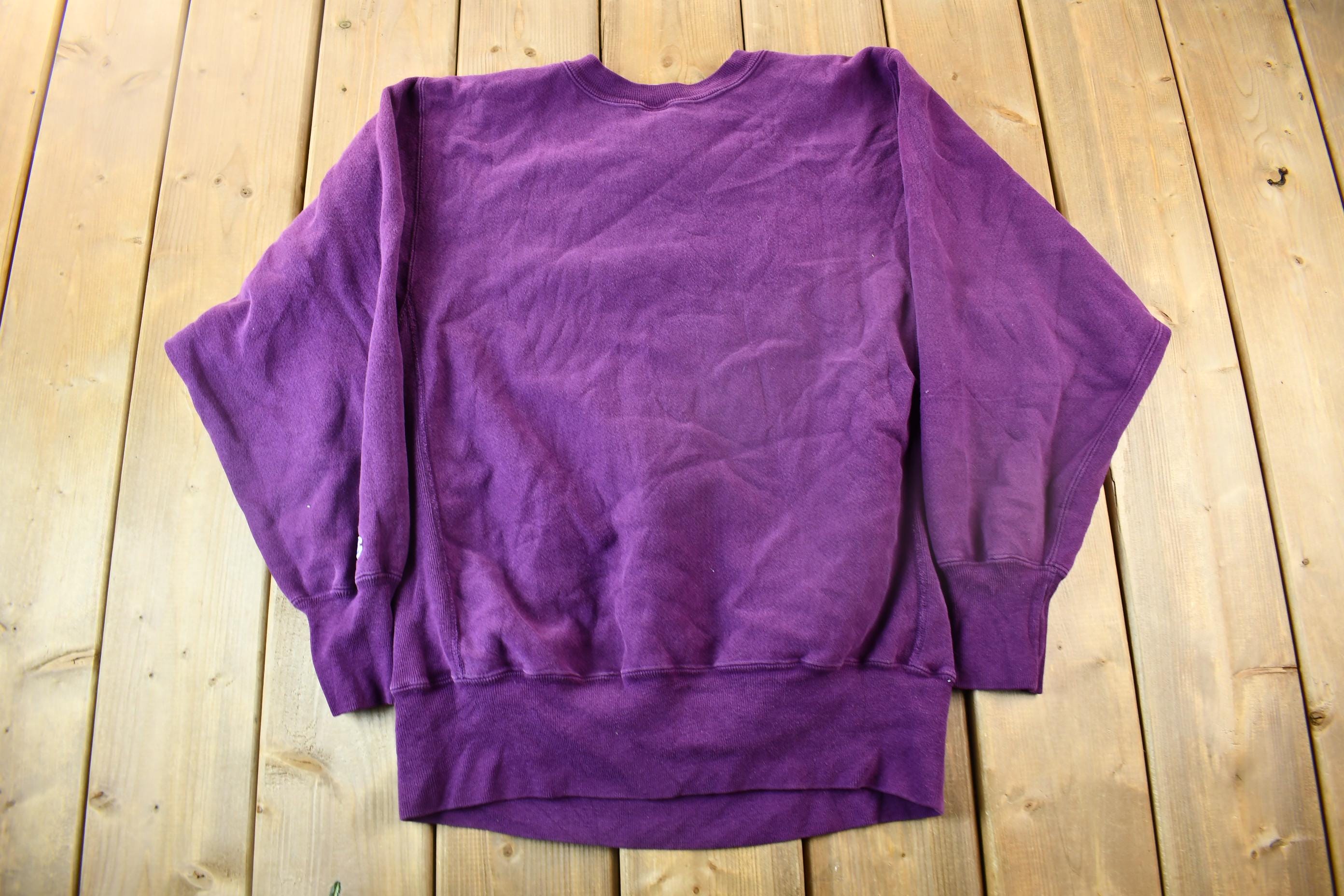 Vintage 1990s Champion Reverse Weave Embroidered Logo Crewneck