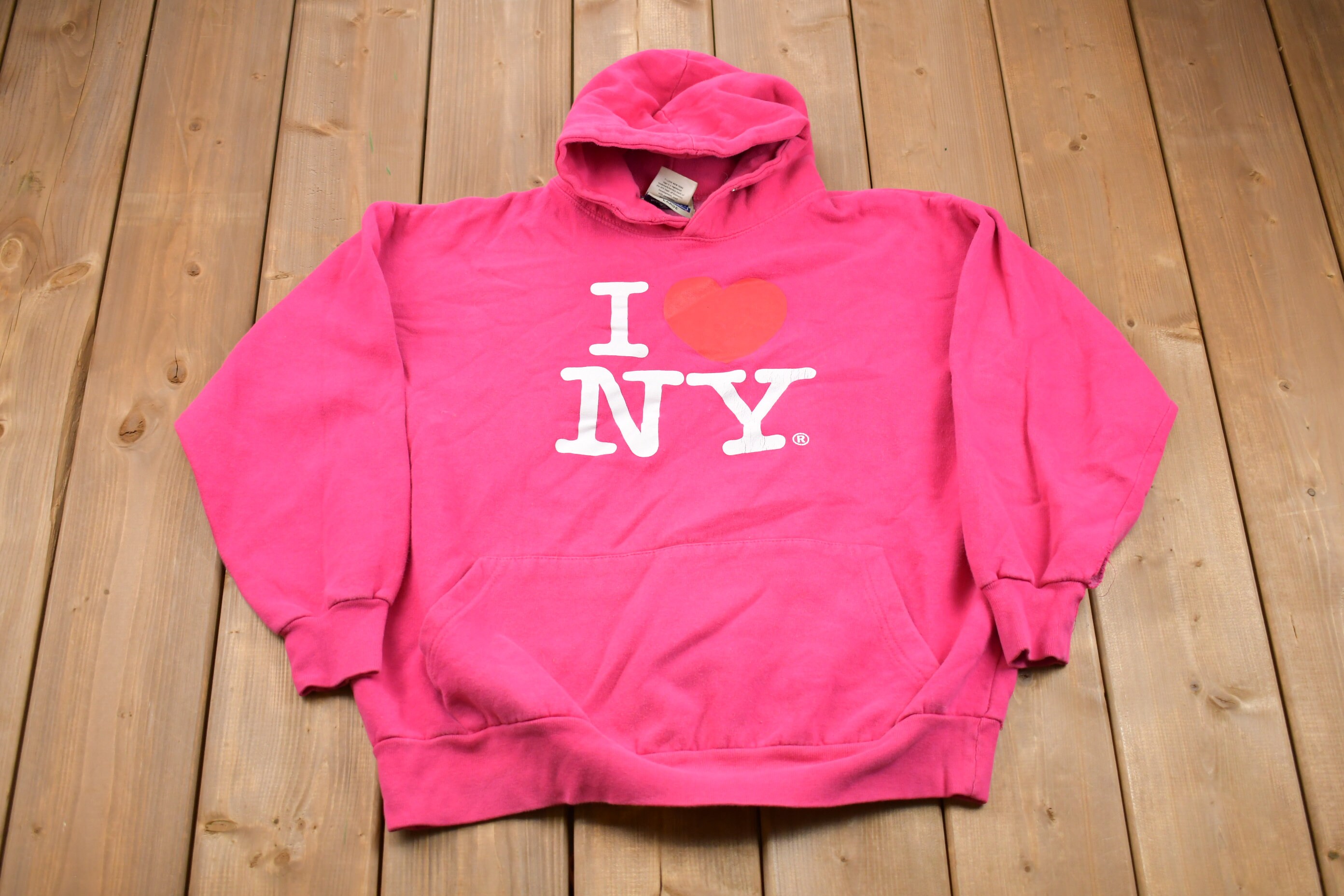 I Love New York I Love NY New York Hoodie Screen Print Heart Sweatshirt  Sweatshirt NYC