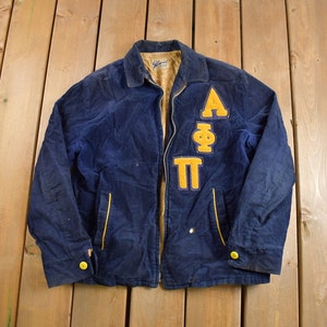 Vintage 1940s Corduroy Varsity Fraternity Jacket / Athleisure / Streetwear / Varsity Sportswear / Made in Canada / Collegiate / Distressed
