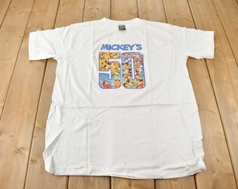 Vintage 1976 Deadstock Walt Disney Mickey Mouse Graphic Ringer T-Shirt / Graphic / 70s / Single Stitch / Made In USA