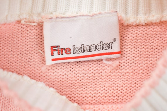 Vintage Fire Islander Short Sleeve Knitted Sweate… - image 3