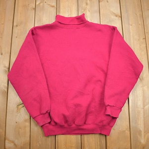 Sudadera vintage de cuello alto de los años 90 / Cuello alto de los 90 / Hecha en EE. UU. / Imprescindible / Ropa de calle / Sudadera de los 90