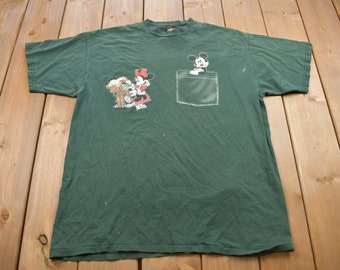 Vintage 1990s Mickey & Minnie Cute Graphic T Shirt / Vintage T Shirt / Streetwear / Graphic Tee / Disney / Cartoons