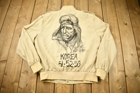 Vintage 1980s Portrait Graphic Windbreaker Jacket… - image 1