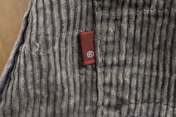 Vintage 1980s Levi's Silver Grey Corduroy Pants S… - image 4