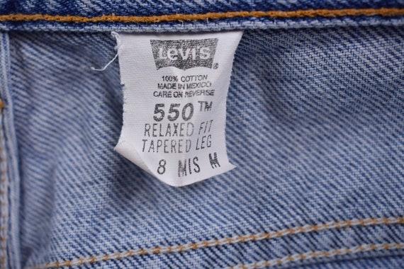 Vintage 1990s Levi's 550 Red Tab Jeans Size 26 x … - image 7