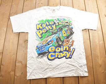 Vintage 1990s Kyle Petty NASCAR Racing T-Shirt / Racing Tee / 90s Streetwear / Sportswear / Vintage Nascar