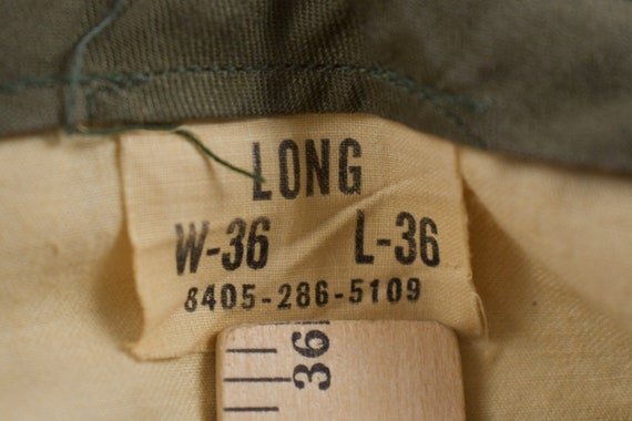 Vintage 1950s Army Military Pleated Trousers Size… - image 4