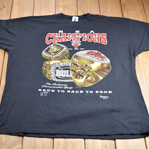 シカゴ・ブルズ Tシャツ 1996年製 L 1996年シカゴ・ブルズ 4回NBAチャンピオン ヴィンテージTシャツ