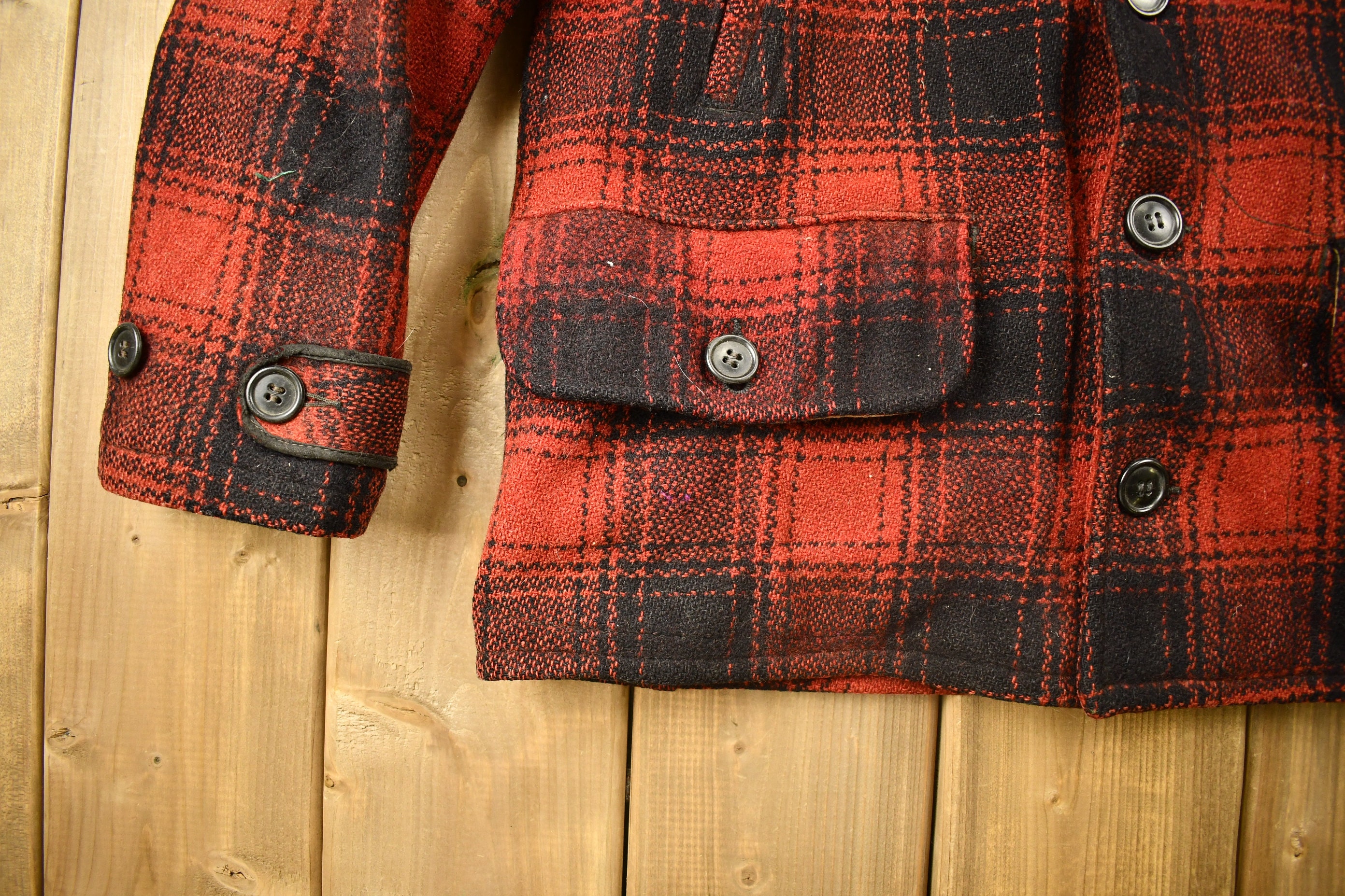 Vintage 1950s Western Field Montgomery Ward Buffalo Plaid Vintage 1950s Western Field Montgomery Ward Buffalo Plaid