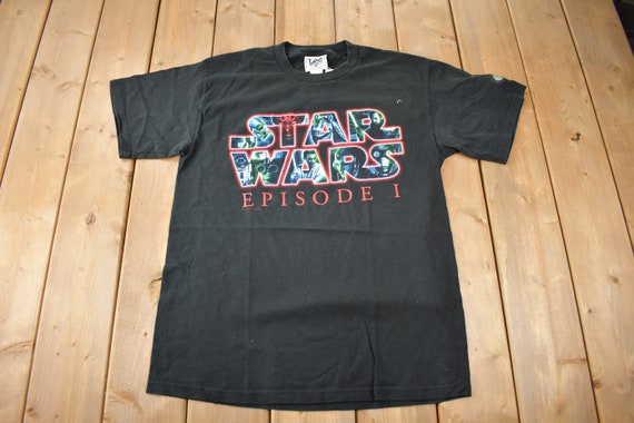 Vintage 1999 Star Wars Episode 1 the Phantom Menace Promo T-shirt