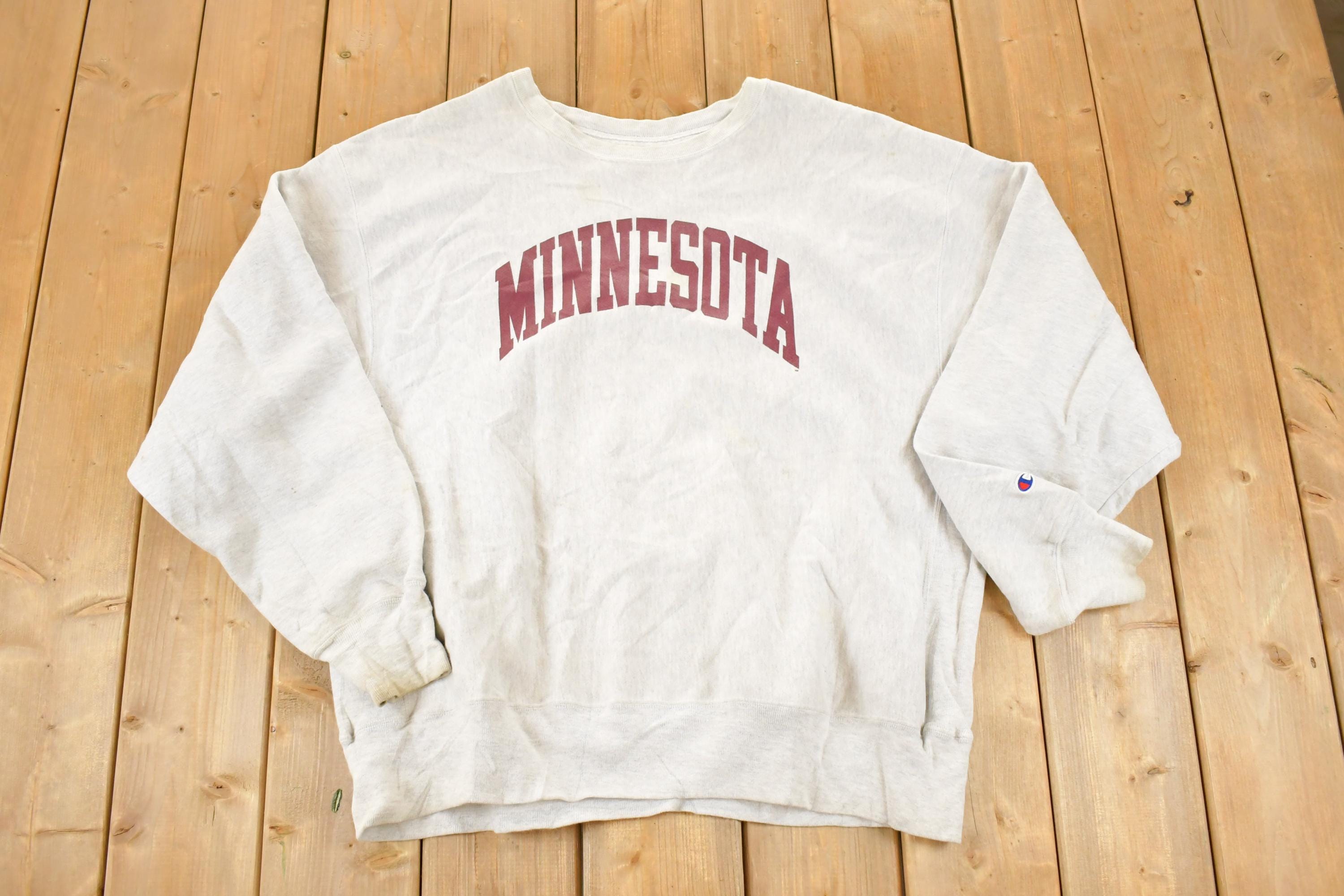 Vintage Y2K Minnesota Premium Champion Reverse Weave Crewneck 