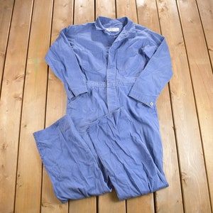 Vintage 1980s Work Wear Brand Coveralls / Vintage Coveralls / Vintage Workwear / Distressed Workwear / One Piece Work Suit / Made in USA