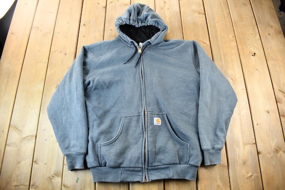 Vintage Y2K Carhartt Thermal Lined Heavy Weight Zip up Hoodie 