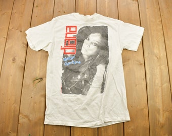 Vintage 1989 Diana Ross Workin' Overtime Band T-shirt / Band Tee / Single Stitch / Made in USA / Musique Promo / Premium vintage