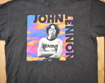 ヴィンテージ 1997 ジョン・レノン グラフィック バンド Tシャツ