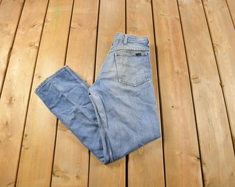 Vintage 1970s Roebucks Distressed Denim Jeans Size 30 x 28 / Made in USA / American Vintage / Workwear / Streetwear