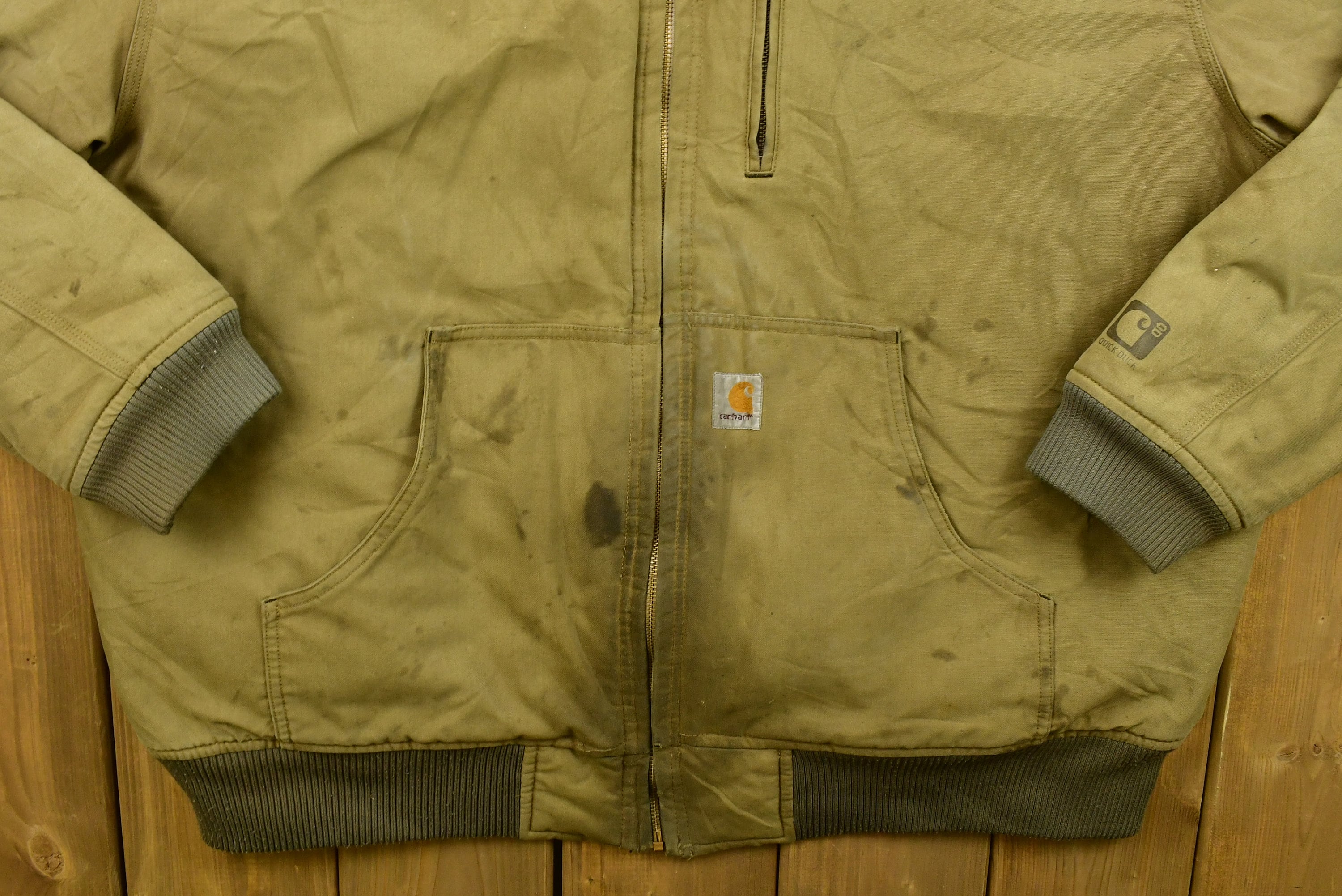 Vintage 90's Carhartt Quick Duck Hooded Jacket / Workwear Vintage 90's Carhartt Quick Duck Hooded Jacket / Workwear