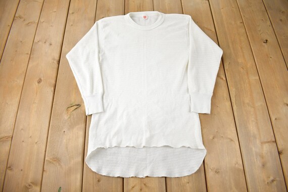 Vintage 1970s Hanes Long Sleeve Thermal Undershirt Made in USA Etsy