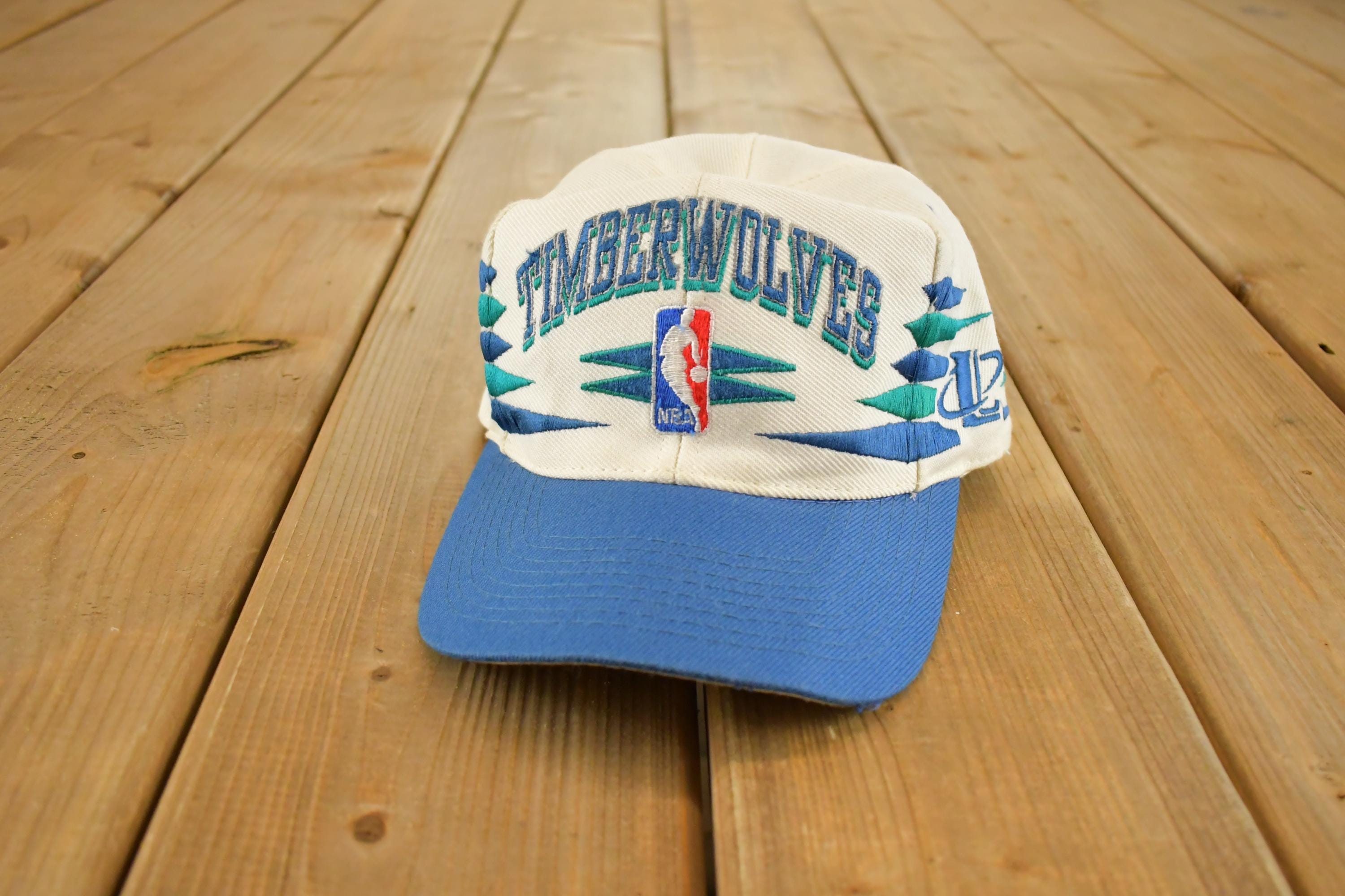 Vintage 1990s Minnesota Timberwolves NBA Diamond Cut Snapback Hat