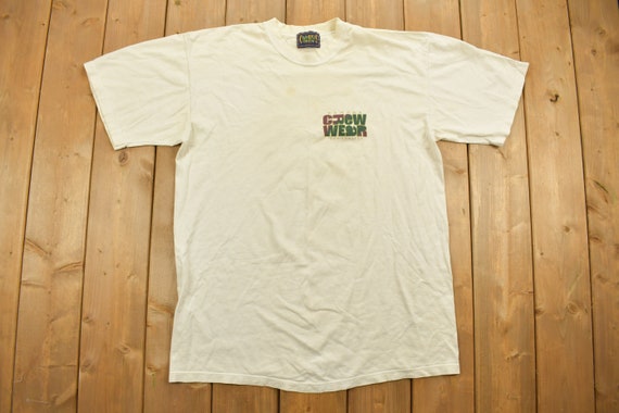 Vintage des années 1990 Campus Crew Wear University Collegiate T-shirt/T- shirt de sport/Americana/Vêtements de sport/Université/Essentiel/Basique - France