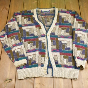 Vintage 1990s Shenandoah Knitted Cardigan / Vintage 90s Cardigan 