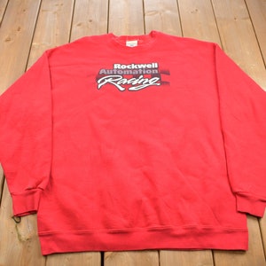 Vintage 1990s Rockwell Automation Racing Crewneck Sweatshirt / 90s Crewneck / Unisex Vintage / Essential / Streetwear / 90s