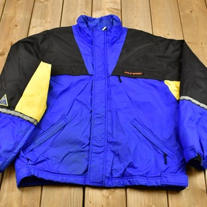 Vintage 1990s Polo Sport By Ralph Lauren Light Jacket / Vintage Polo Sport Jacket / Streetwear Fashion / Color Block Jacket / Fall Jacket