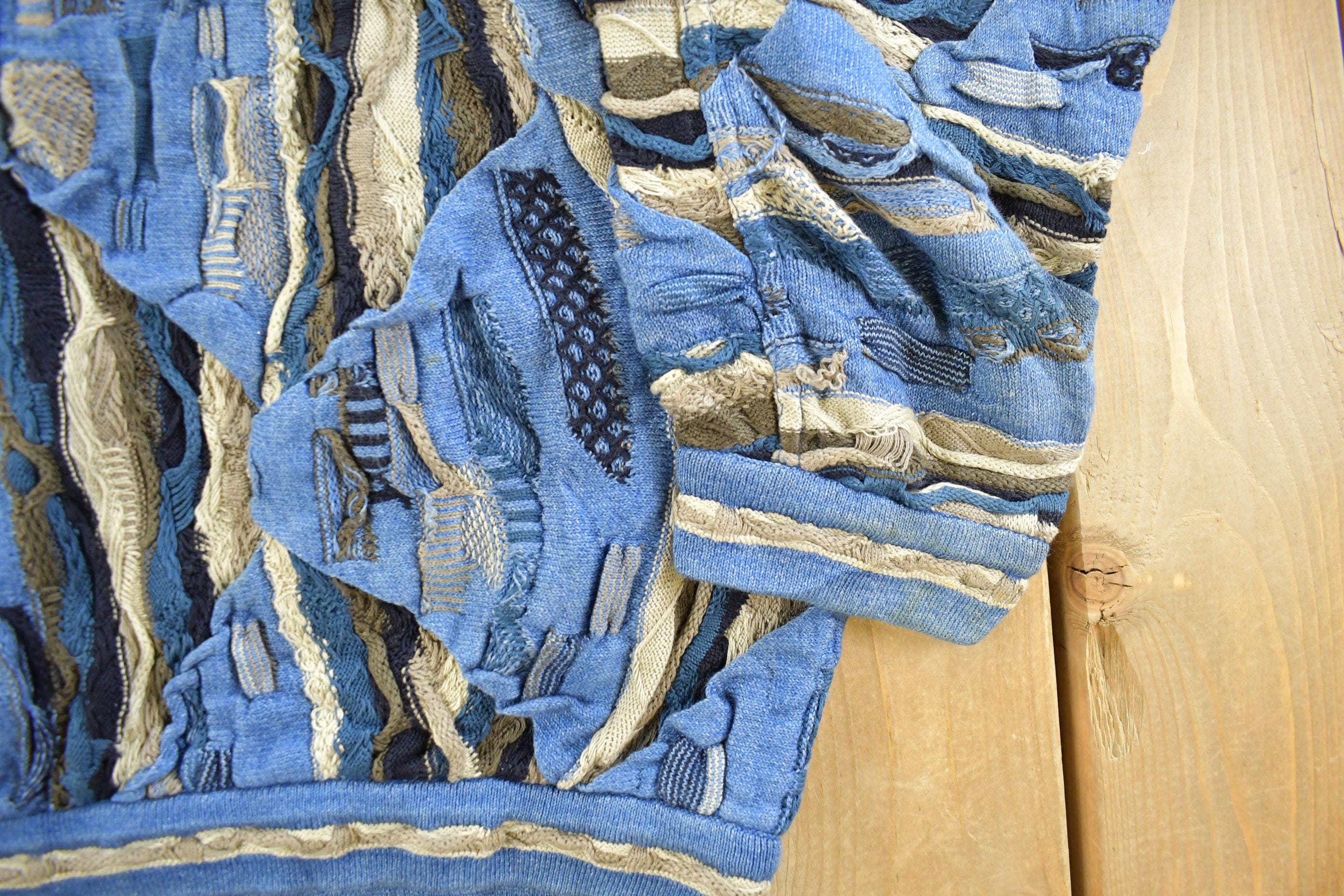 Vintage 1990s Coogi Blues Knit Sweater Men's XL / 90s Coogi / Made