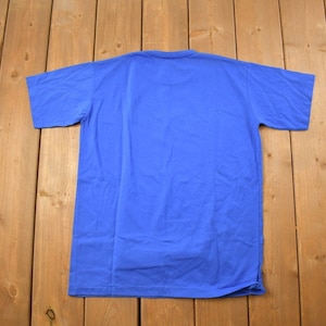 Vintage 1970s Deadstock Blank Blue T Shirt / Vintage T Shirt / True Vintage / 70s Shirt / Vintage Blanks / Deadstock / Made In Canada