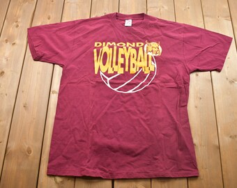 Vintage Volleyball Equipment T Shirt Tee Champion Made USA Size