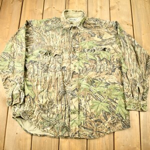 Vintage 1990s Gander Mountain Echt Baum Camouflage Hemd / 1990er Jahre Hemd / Natur / Natur / Jagdhemd / Herrenhemd