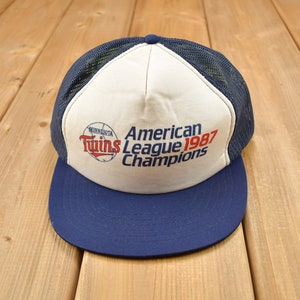 Vintage 1987 Minnesota Twins MLB American Leauge Champions Snap Back Hat / OSFA / 90s Snap Back / Vintage Hat / 80s Baseball Cap
