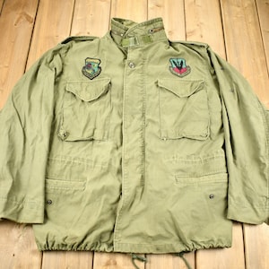 Vintage 2000 U.S. Military Cold Weather Field Coat / Patchwork / US Army Green / Vintage Army / Tactical Air Command / Army Jacket