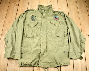 Vintage 2000 Military Cold Weather Field Coat / Patchwork / Army