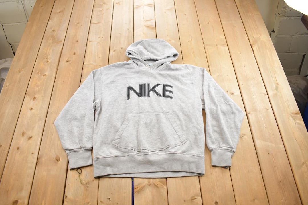 nike vintage spell out hoodie