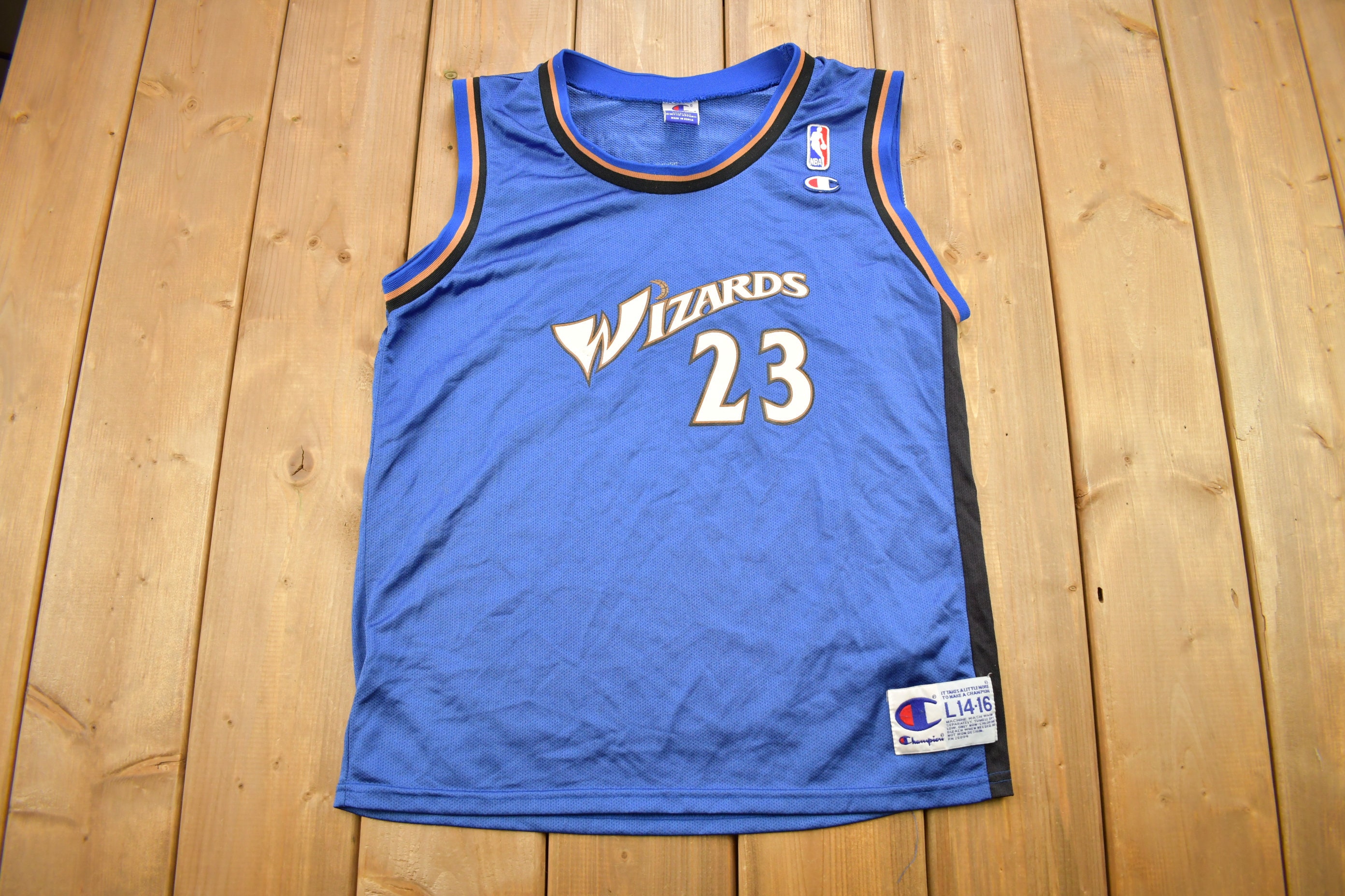 Washington Wizards NBA Michael Jordan Champion Vintage Jersey