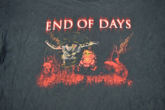 Vintage 1999 End Of Days Movie Promo T-shirt / Vi… - image 3