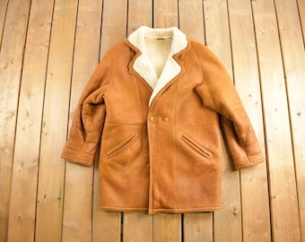 Vintage 1980's Suede and Wool Jacket / Wool Jacket  / Vintage 80s Jacket / Outdoor / Winter / Cozy Trench Coat