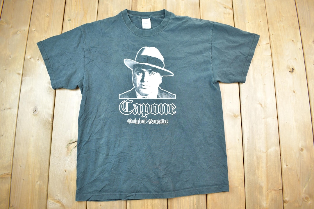Vintage 1990s Al Capone Original Gangster Graphic T-shirt / Vintage T ...