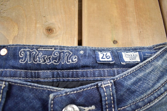 Vintage Y2K Miss Me Bedazzled Low Rise Jeans Size 26x31 / Boot Cut