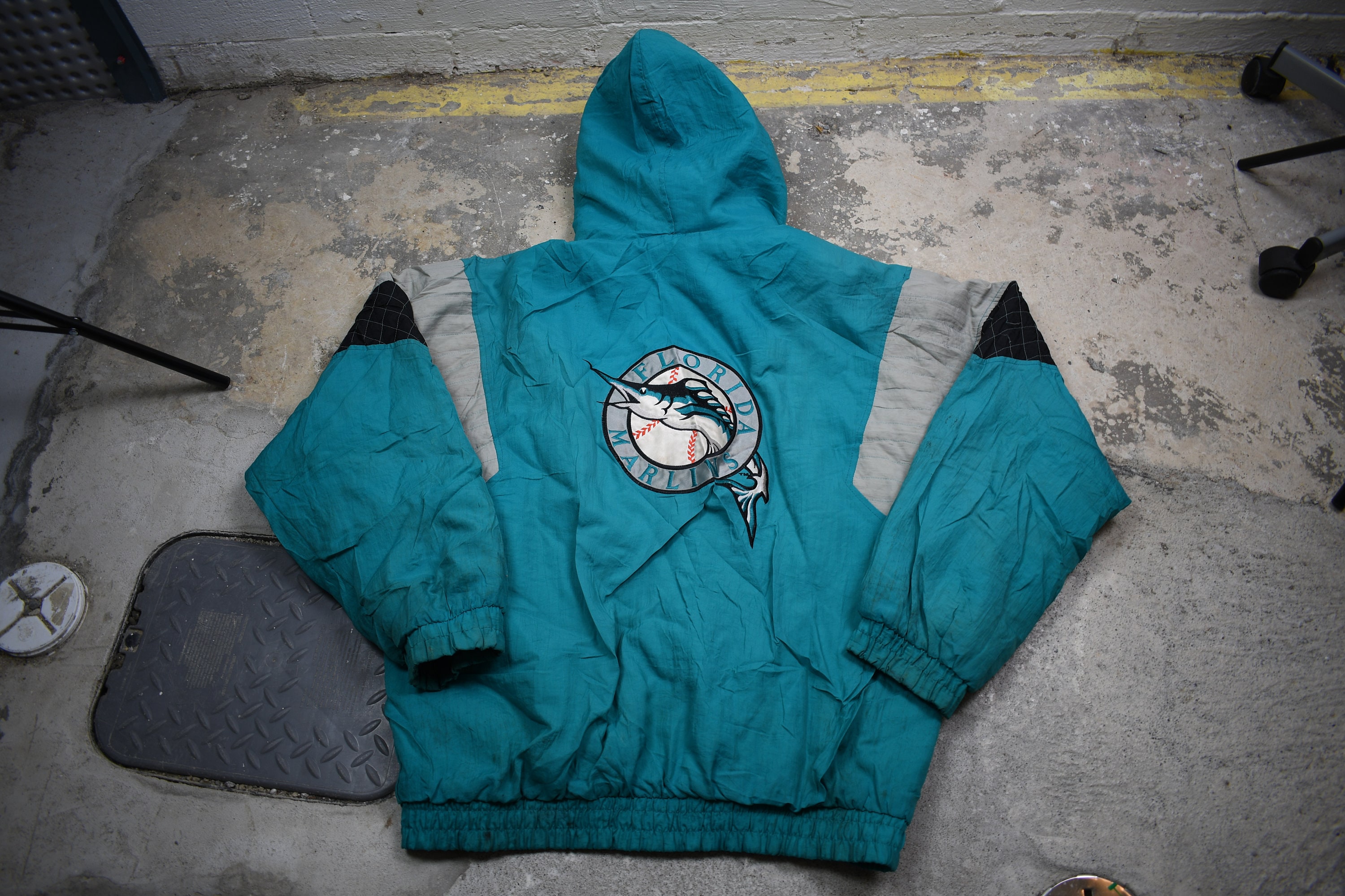 Vintage 90s Florida Marlins Puffer Jacket, MLB Full Zip, XL - Etsy