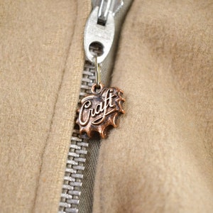Vintage 1970s Craft Sportswear 100% Wool Toggle Button Up Fur Lined Jacket Made In Canada image 7