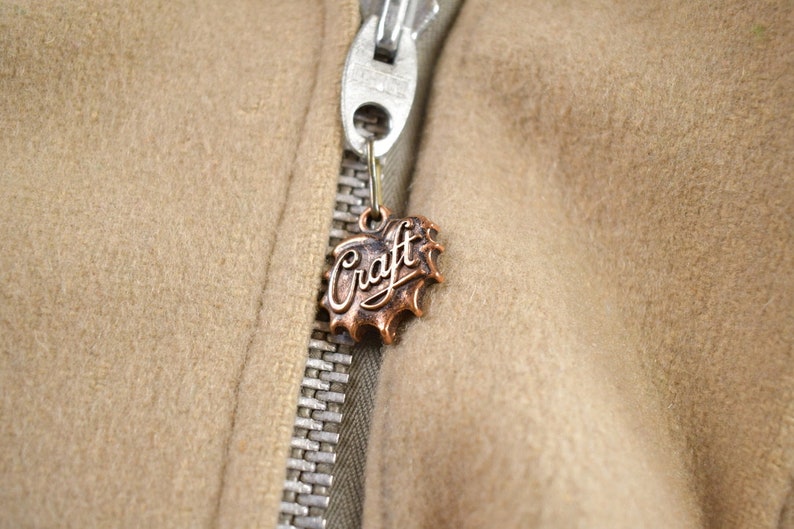 Vintage 1970s Craft Sportswear 100% Wool Toggle Button Up Fur Lined Jacket Made In Canada image 7