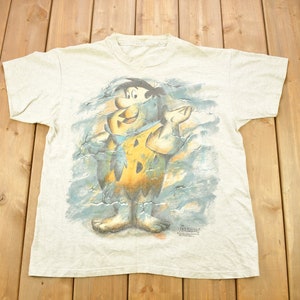 ヴィンテージ 1994 原始家族フリントストーン フレッド・フリントストーン 両面漫画プロモTシャツ / 90年代グラフィックTシャツ / TVプロモTシャツ / シングルステッチ