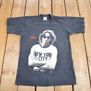 Vintage 1991 John Lennon Graphic T-Shirt / Band Tee Single Stitch / Made in Canada / Premium Vintage / NYC