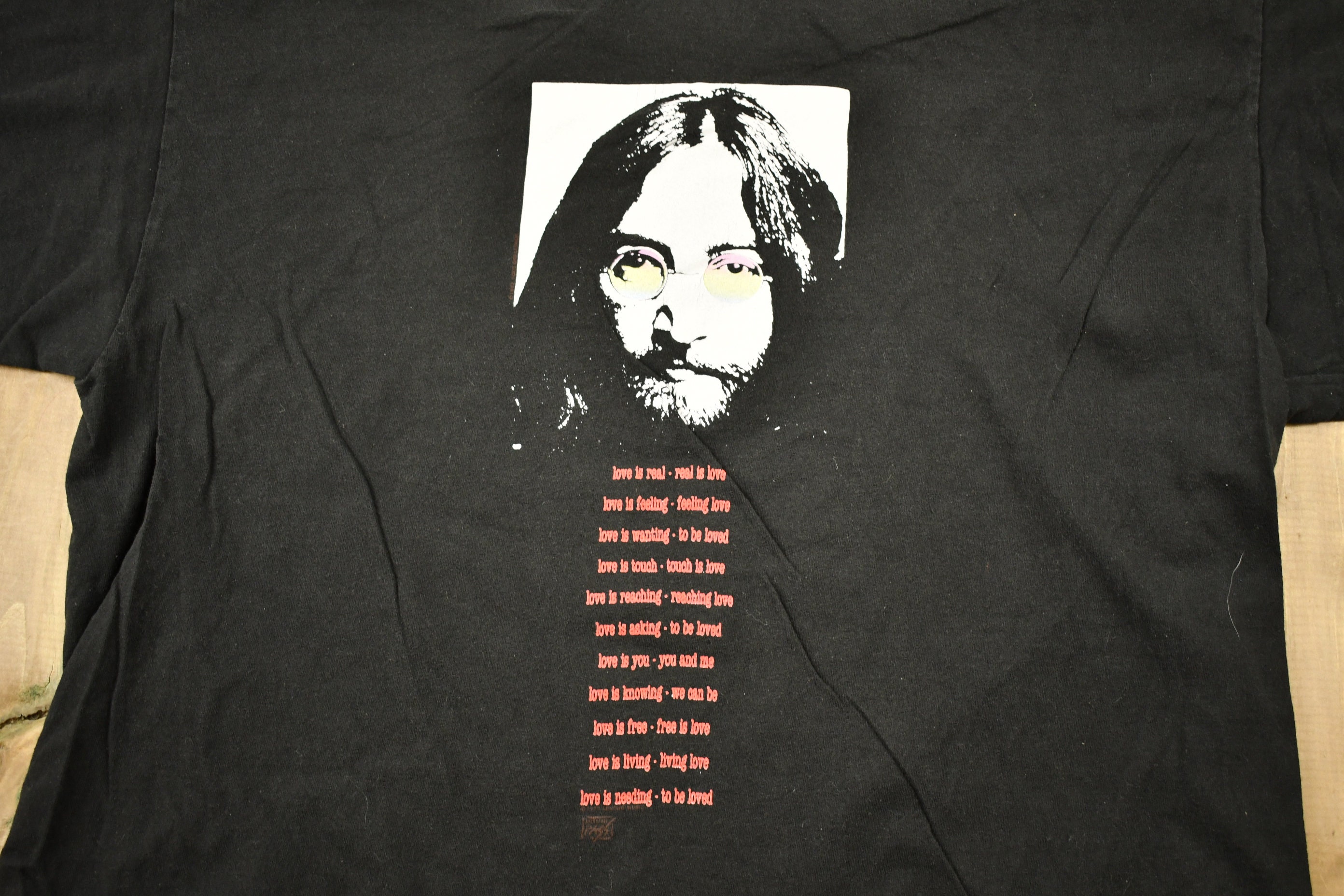 Vintage 1991 John Lennon Love is Real Band T-shirt / Band