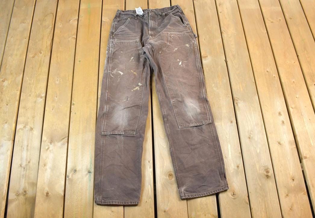 Vintage 1990s Carhartt Double Knee Work Pants Size 32 X 33 / 90s