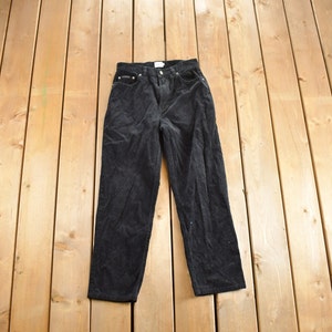 Vintage 1990s Calvin Klein Cord Hose schwarz Größe 28x28/ Vintage CK / American Vintage / Arbeitskleidung / Streetwear / Vintage Hose