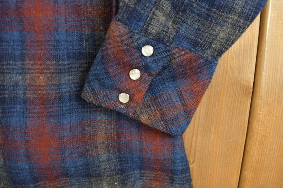 Vintage 1990s Karman Flannel Button Up Western Sh… - image 5